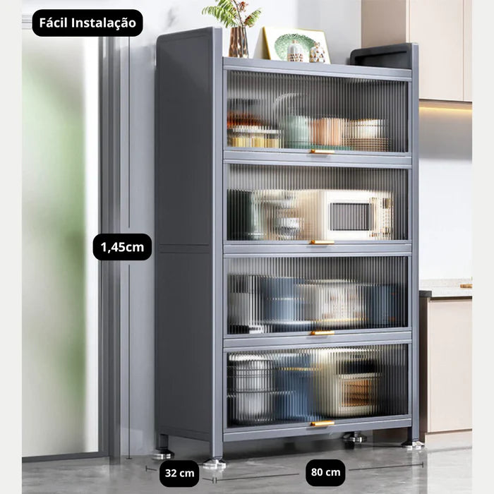 [COMPRE 1, LEVE 2] - Armário FlexHome de Aço Multifuncional