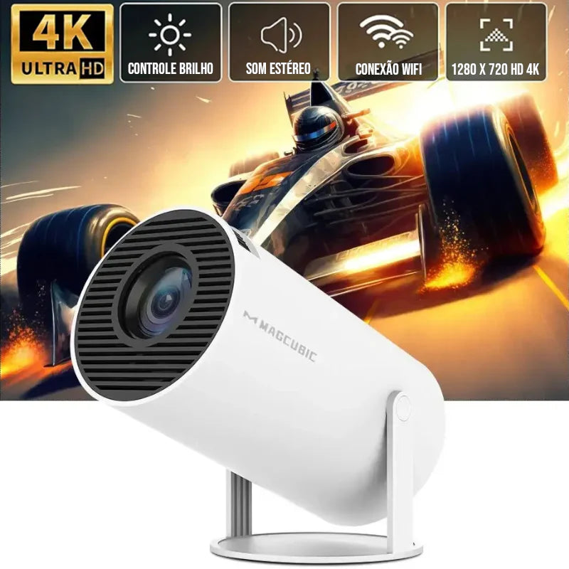 Projetor Portátil HY320 Pro 4K - Promoção de Setembro